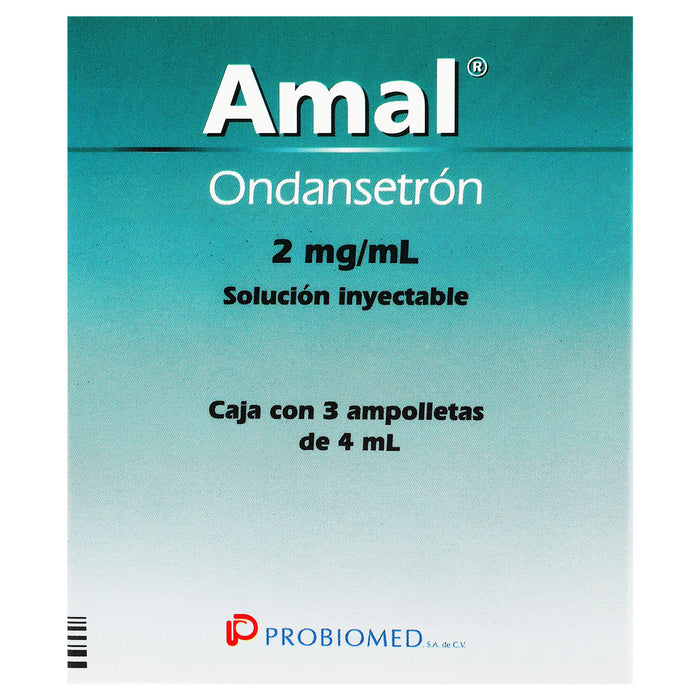 Amal 2Mg 4Ml Con 3 Ampulas (Ondansetron) 5 - 7503000645491