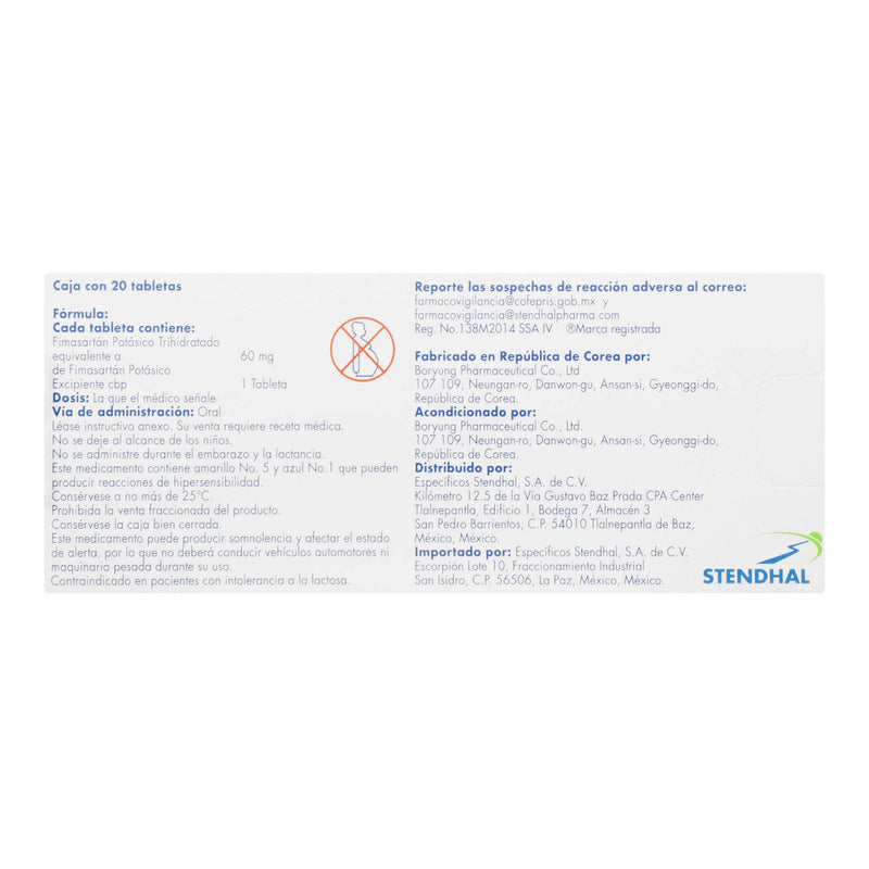 Arahkor 60Mg Con 20 Tabletas (Fimasartan) - WeCare Pharma