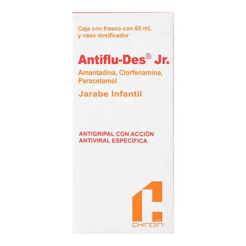 Antiflu-Des Jr Solución 500Mg/3Mg/1G/100Ml 60Ml (Amantadina/Clorfenamina/Paracetamol) - WeCare Pharma