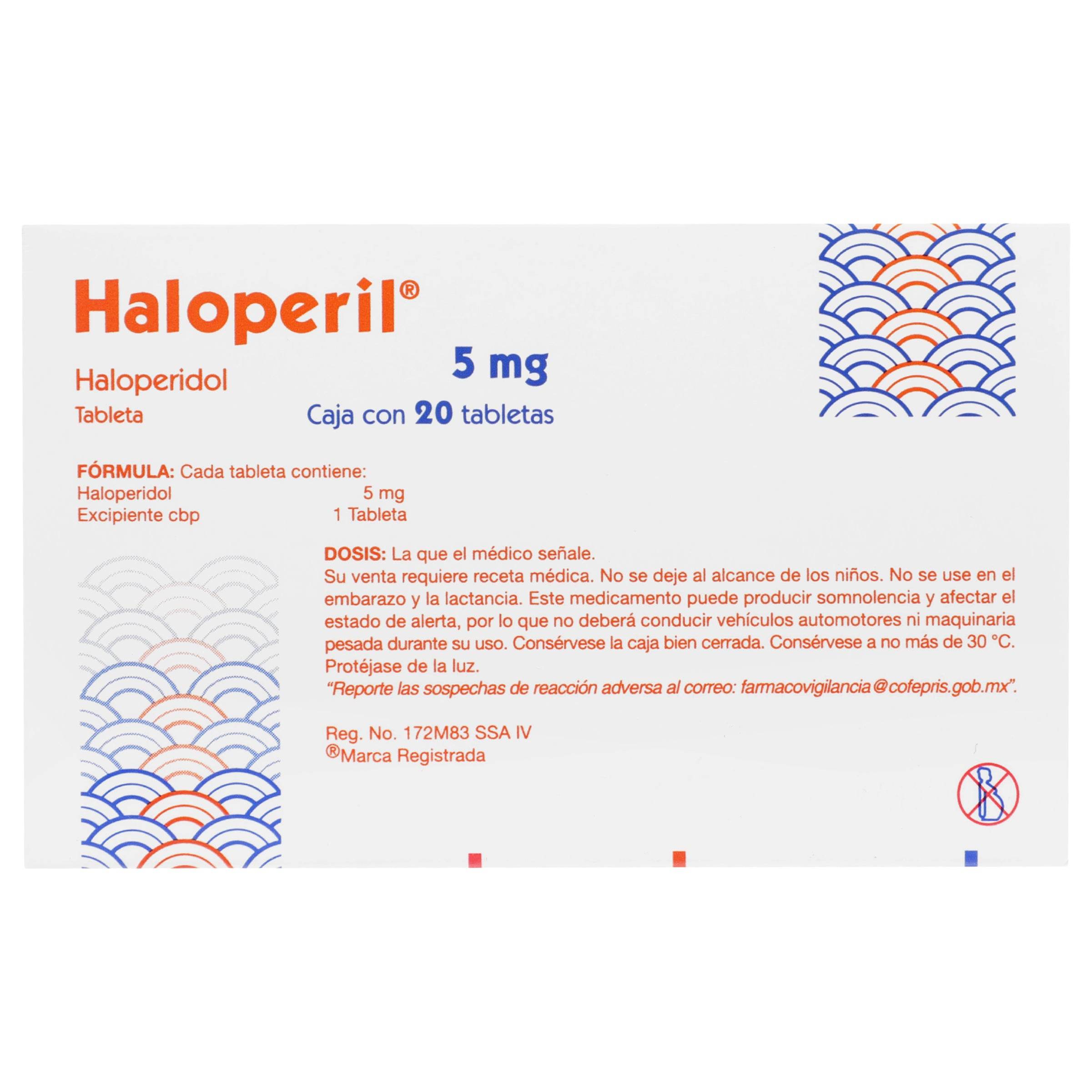 Haloperil 5Mg Con 20 Tabletas (Haloperidol) — WeCare Pharma