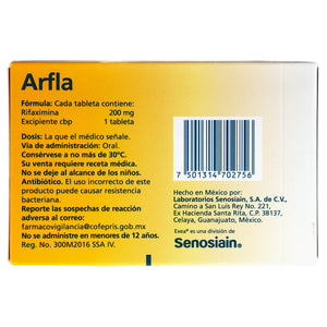 Arfla 200Mg Con 28 Tabletas (Rifaximina) — WeCare Pharma
