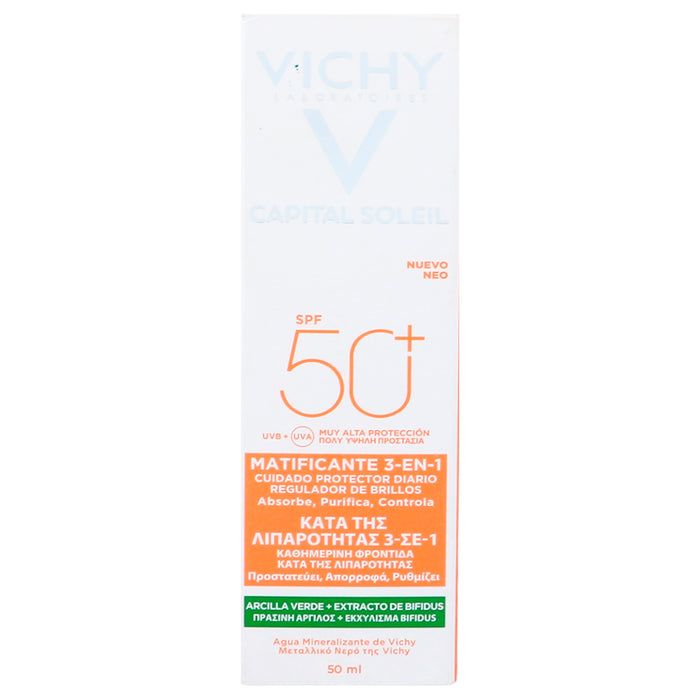 Vichy Capital Soleil Matificante 3 En 1 Fps50 50Ml 7 - 3337875695176