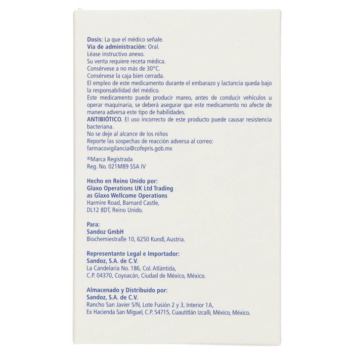 Zinnat 500Mg Con 10 Tabletas (Cefuroxima) - WeCare Pharma