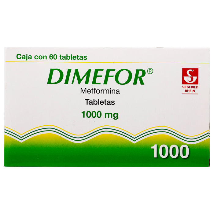 Dimefor 1000Mg Con 60 Tabletas (Metformina) 6 - 7501300420473