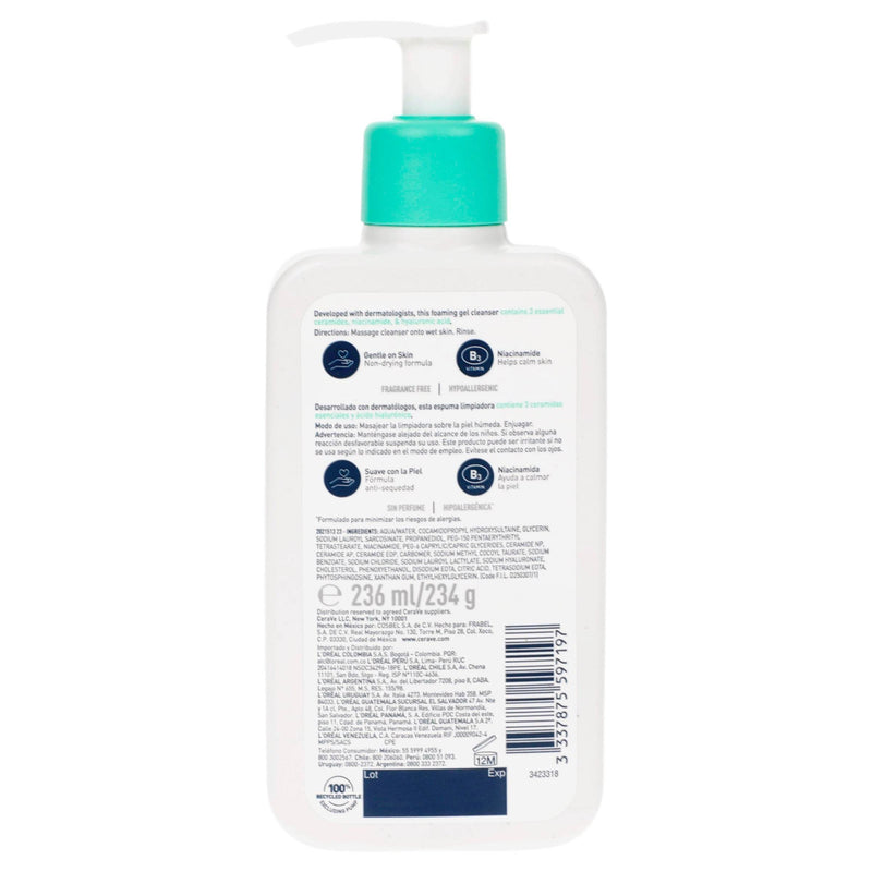Cerave Gel Limpiador Espumoso 236Ml - WeCare Pharma