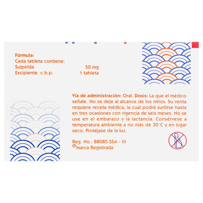 Pontiride (Sulpirida) Tabletas 50Mg Con 50 - WeCare Pharma