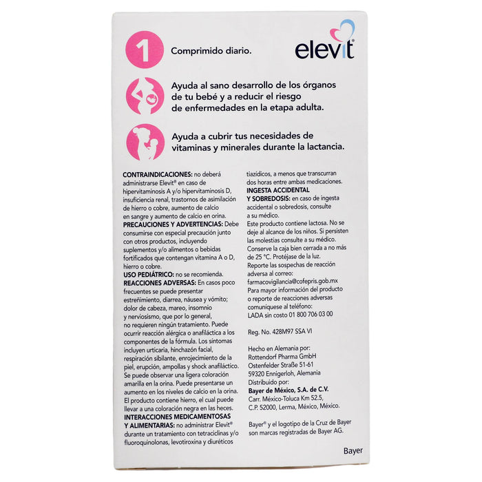 Elevit Con 30 Comprimidos (Multivitaminico) - WeCare Pharma