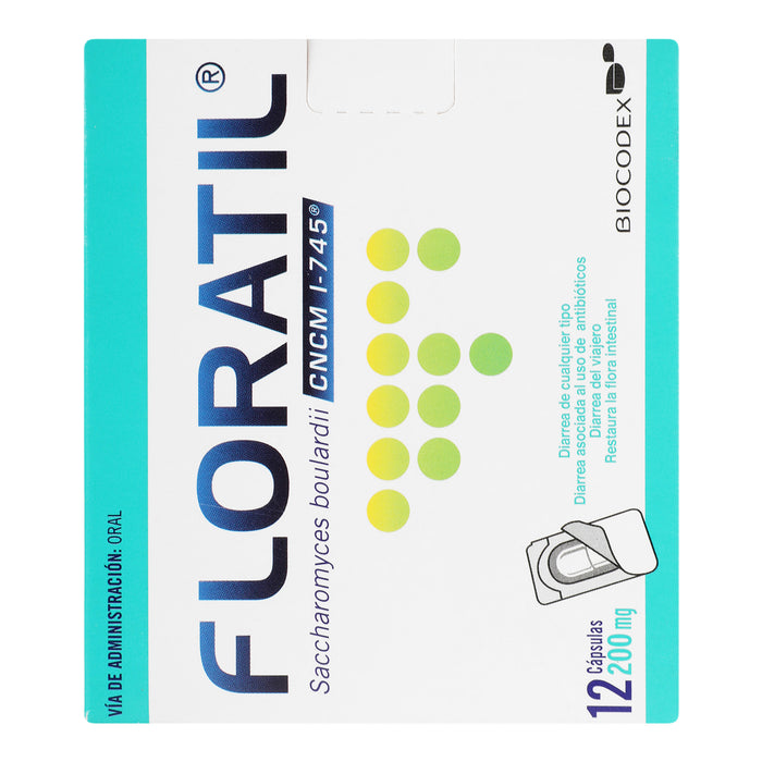 Floratil 200Mg Con 12 Capsulas (Saccharomyces Boulardii) 2 - 7501298242002