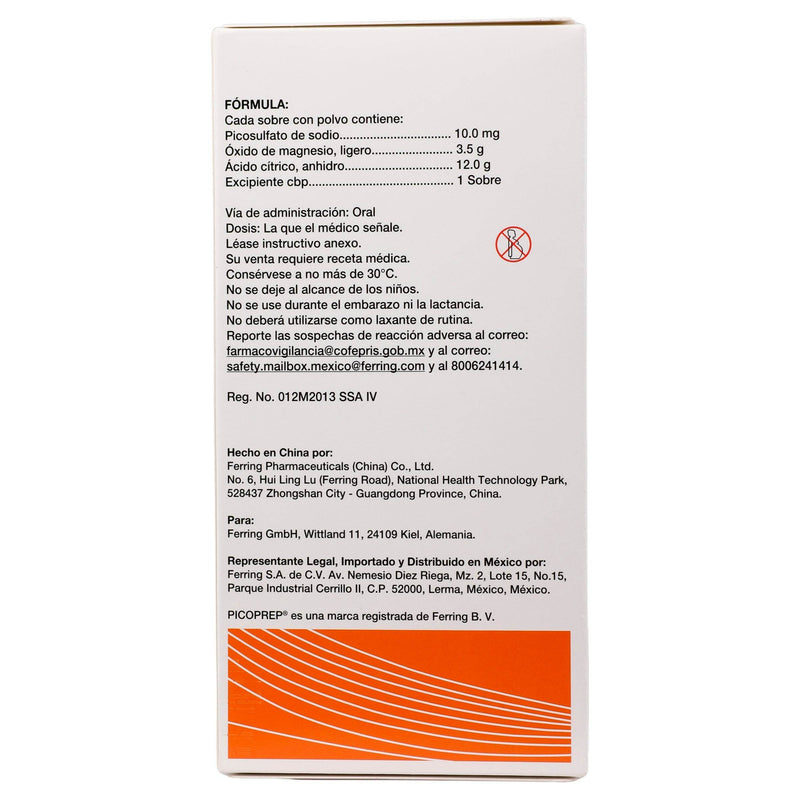Picoprep Polvo 10Mg/3.5G/12G Con 2 (Picosulfato Sodico/Oxido De Magnesio/Acido Citrico) - WeCare Pharma