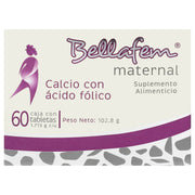 Bellafem Maternal 102.8G Con 60 Tabletas (Suplemento Alimenticio) - WeCare Pharma