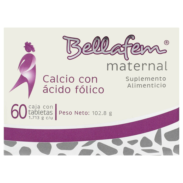 Bellafem Maternal 102.8G Con 60 Tabletas (Suplemento Alimenticio) - WeCare Pharma
