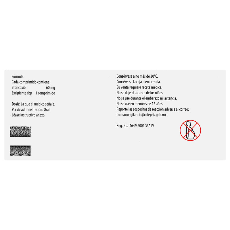 Arcoxia 60Mg Con 7 Comprimidos (Etoricoxib) - WeCare Pharma