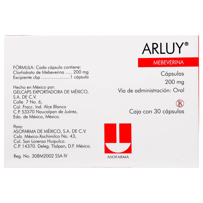 Arluy 200Mg Con 30 Capsulas (Mebeverina) - WeCare Pharma