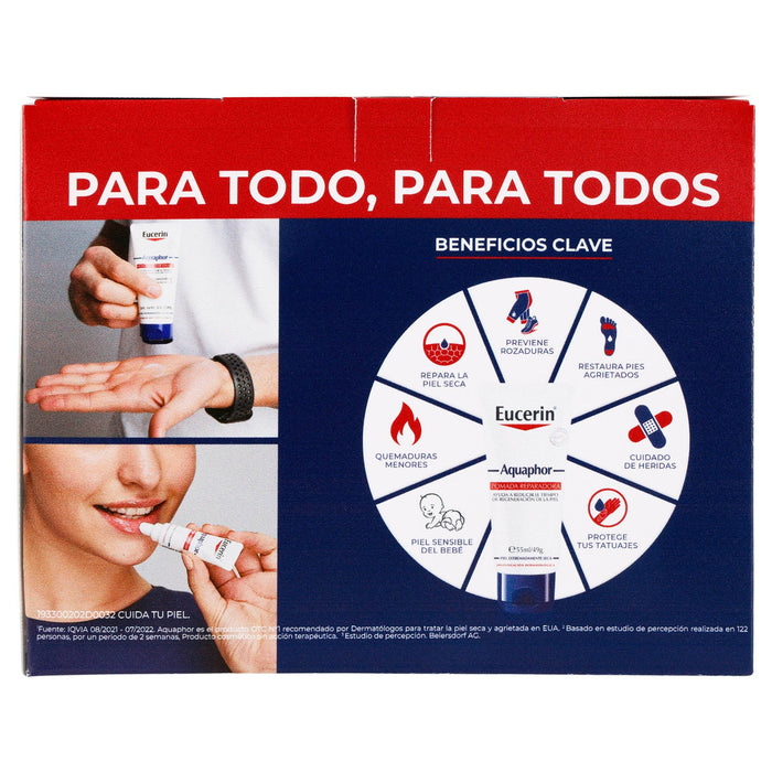 Eucerin Kit Aquaphort Tubo 55Ml+Reparador Labial Aquaphor 10Ml - WeCare Pharma