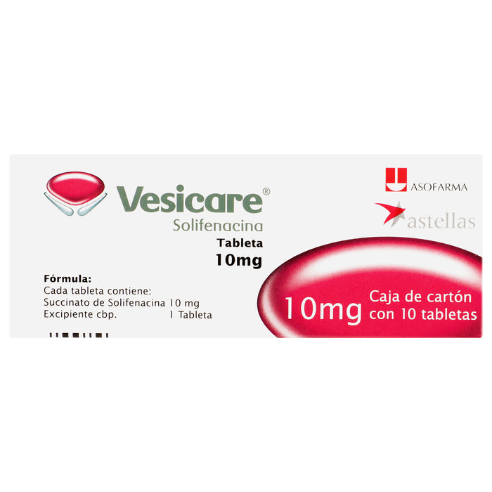 Vesicare 10Mg Con 10 Tabletas (Solifenacina) 6 - 7730979097642