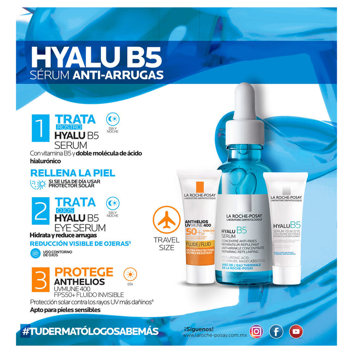 Kit Hyalu B5 (Serum 30 Ml/Hyalu B5 Ojos 5 Ml+Anthelios Uv Mune 400 Fluido Invisible 3 Mi) 4 - 7509552935813