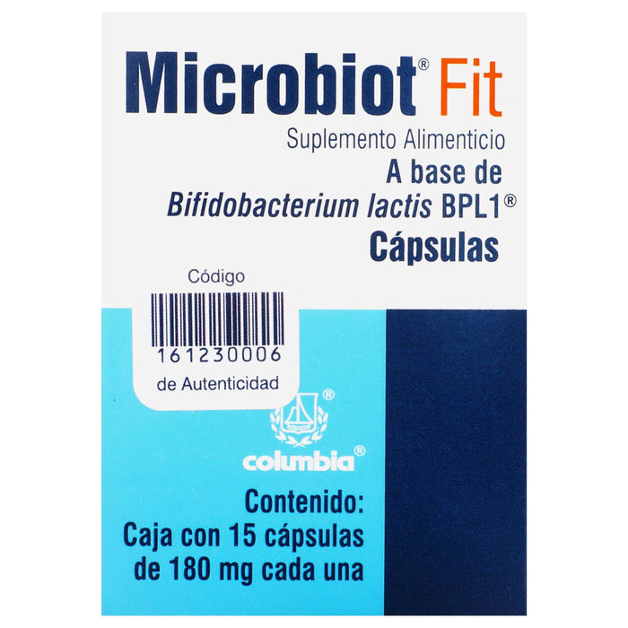 Microbiot Fit 180Mg Con 15 Capsulas (Bifidobaterium Lactis Bpl1) - WeCare Pharma