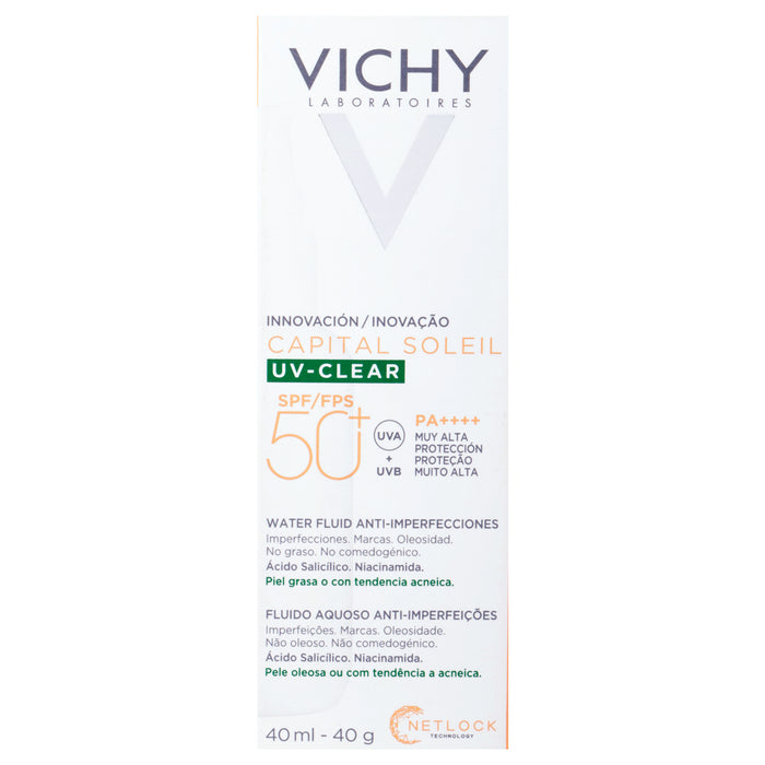 Vichy Protector Solar Anti-Imperfecciones Uv Clear Fps50 40Ml 7 - 3337875837149