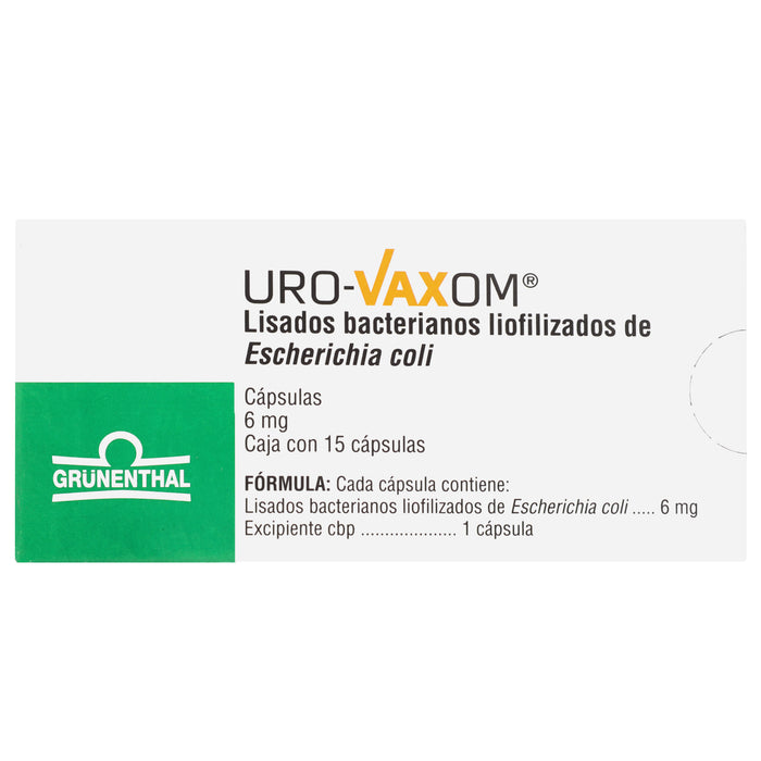 Uro Vaxom 6Mg Con 15 Capsulas (Lisados Bacterianos E Coli) 7 - 7502209290082