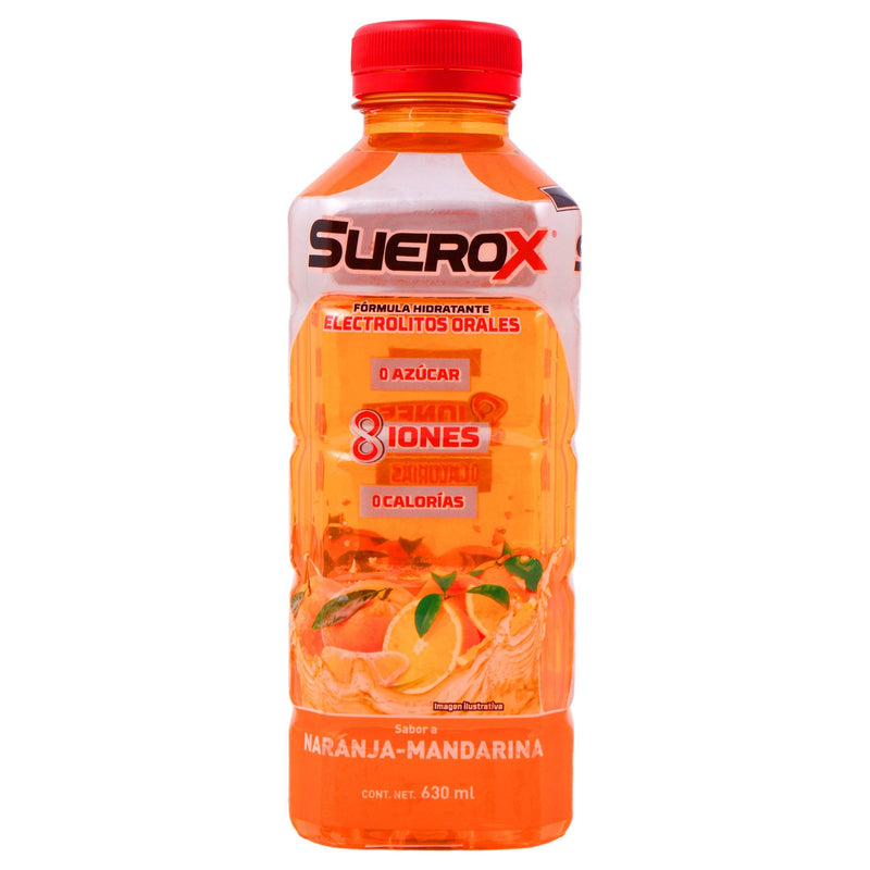 Suerox 8Iones Frasco 630Ml Naranja-Mandarina (Electrolitos Orales) - WeCare Pharma