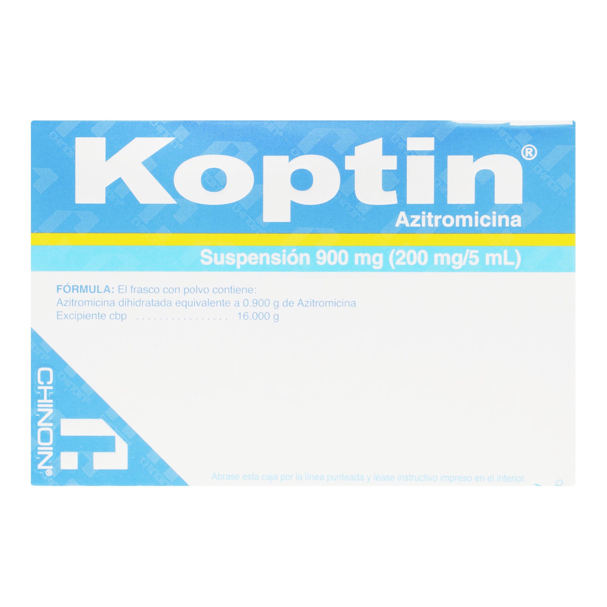 Koptin Suspensión 200Mg/5Ml 30Ml (Azitromicina) 6 - 7501088507915