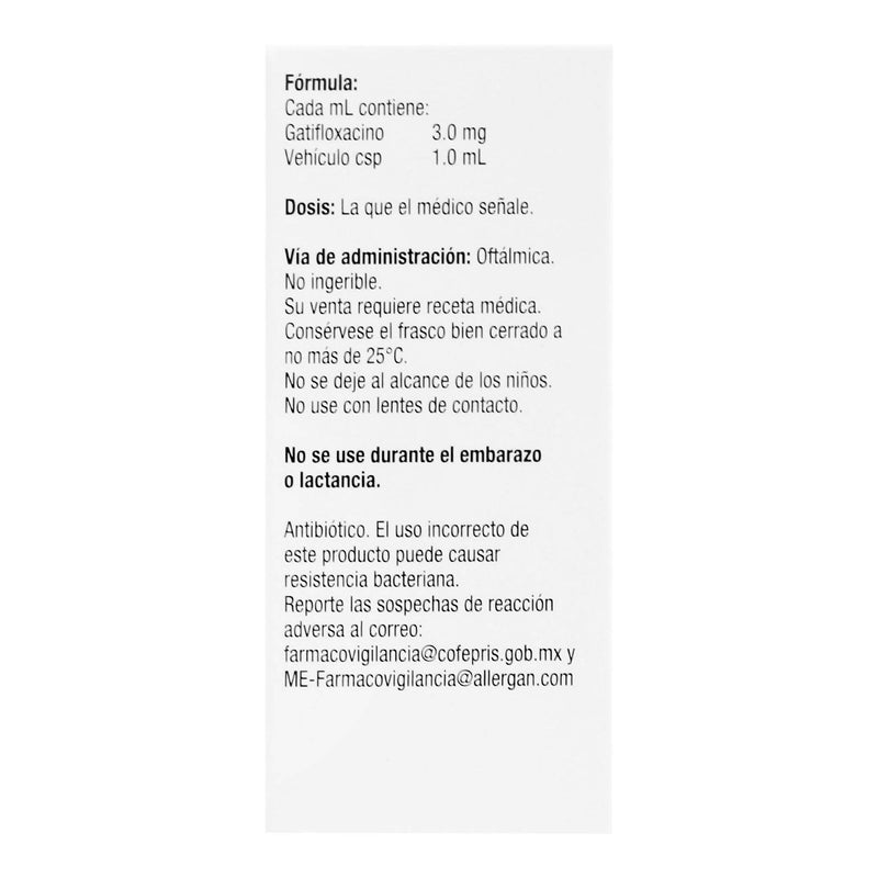 Zymar Gotas 0.3% 5Ml (Gatifloxacino) - WeCare Pharma