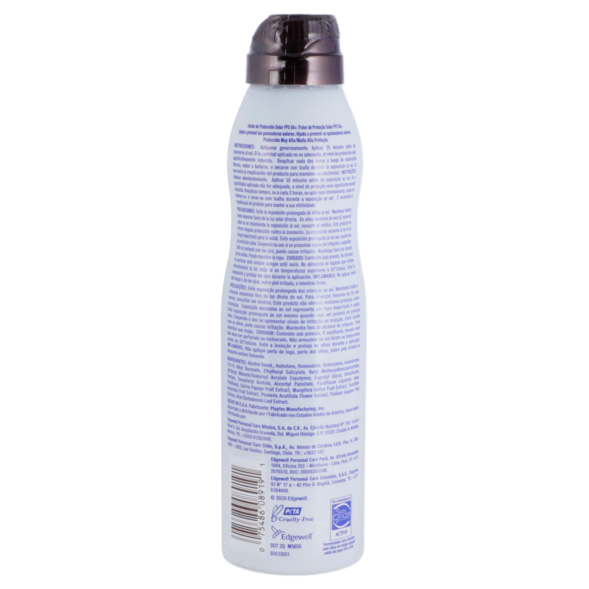 Hawaiian Tropic Ozono Spray Fps50 180Ml 12 - 075486089191