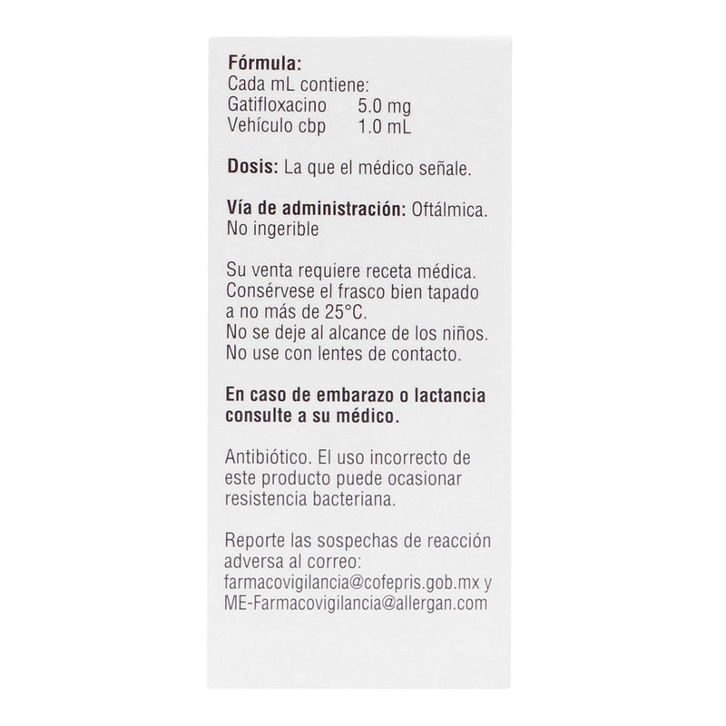 Zymar Xd Gotas 0.5% 2.5Ml (Gatifloxacino) - WeCare Pharma