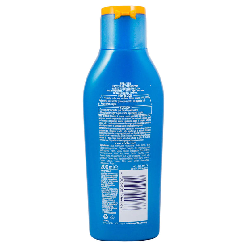 Nivea Sun Protect Refresh Sport Fps50 200Ml - WeCare Pharma
