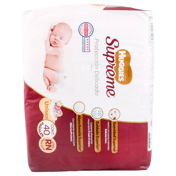 Pañal Huggies Supreme Unisex Rn Etapa 1 Con 40 - WeCare Pharma