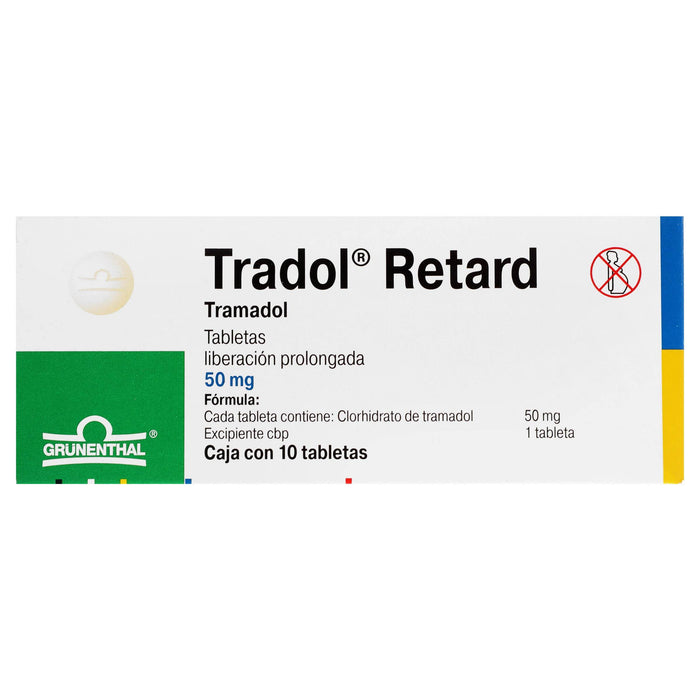 Tradol Retard (Tramadol) Tabletas 50Mg Con 10 - WeCare Pharma