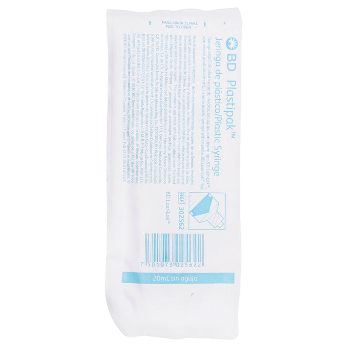 Jeringa 20Ml Sin Aguja Con 1 Pieza Plastipak ? - WeCare Pharma