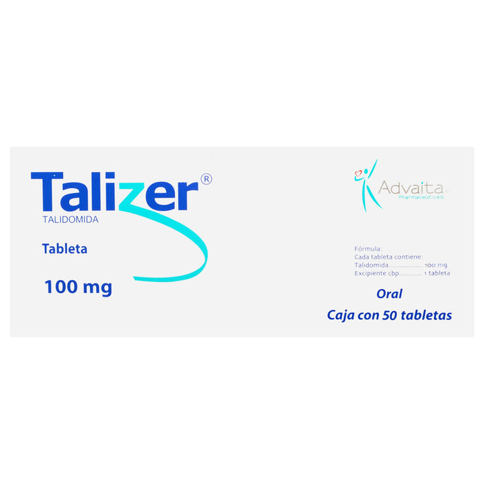 Talizer 100Mg Con 50 Tabletas (Talidomida) 6 - 7501258200868