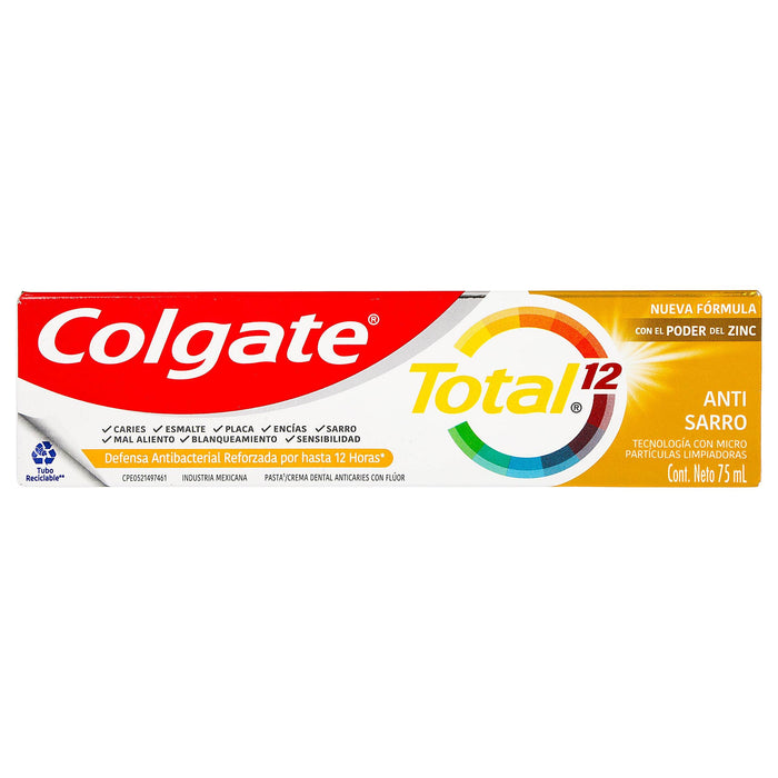 Pasta Dental Colgate Total 12 Anti Sarro 75Ml - WeCare Pharma