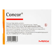 Concor 2.5Mg Con 30 Tabletas (Bisoprolol) - WeCare Pharma