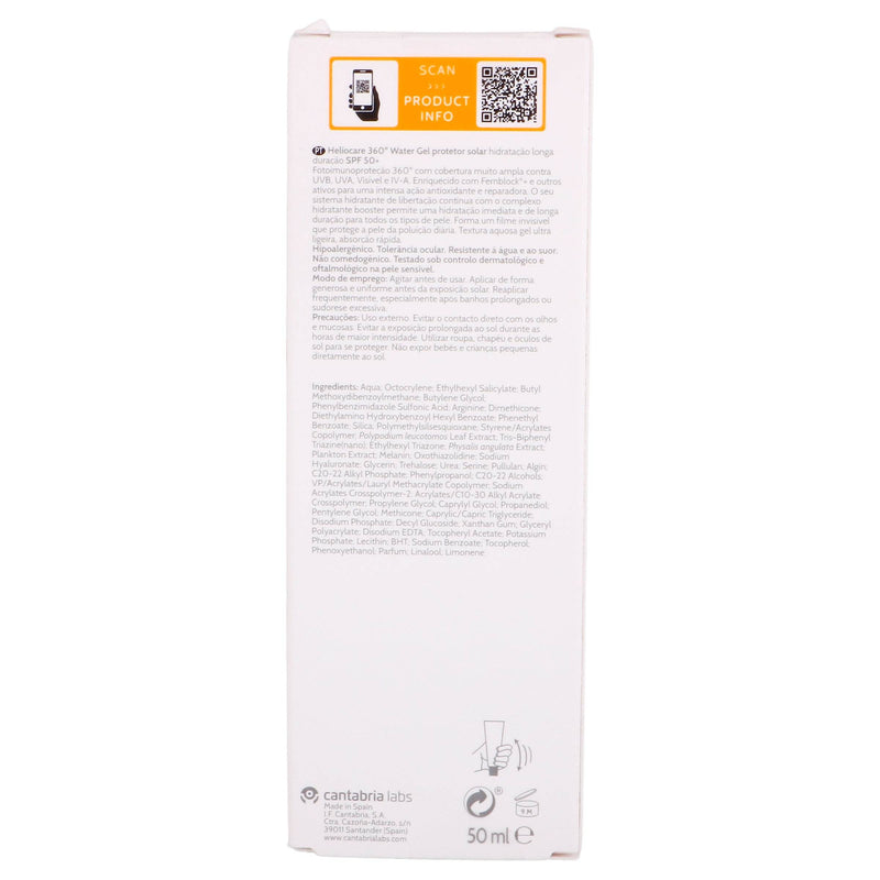 Cantabria Heliocare 360 Water Gel Fps50 50Ml - WeCare Pharma