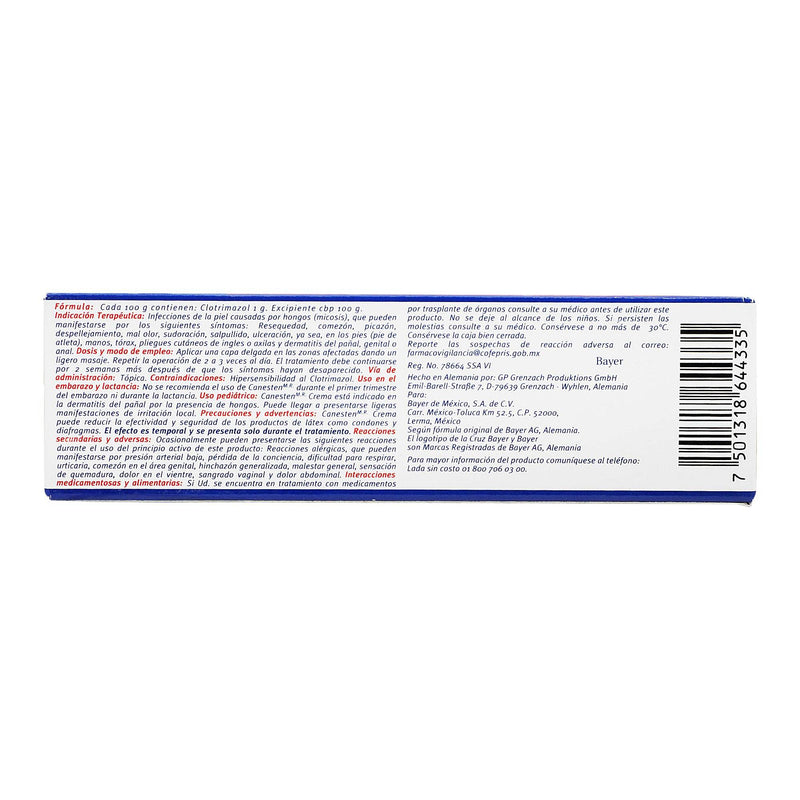 Canesten Crema 1% 30G (Clotrimazol) - WeCare Pharma