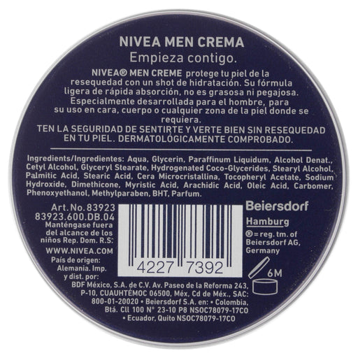Crema Nivea Men Lata 30Ml - WeCare Pharma