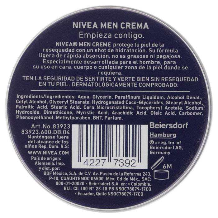 Crema Nivea Men Lata 30Ml - WeCare Pharma