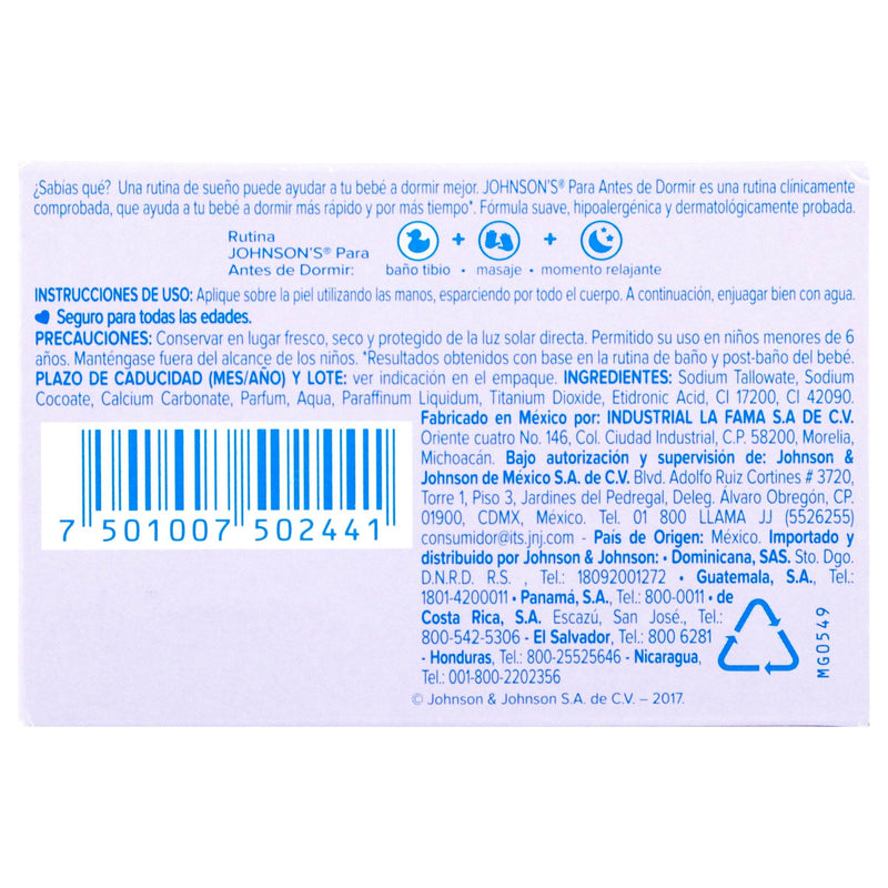 Jabon Johnsons Bebe Antes De Dormir Barra 75G - WeCare Pharma