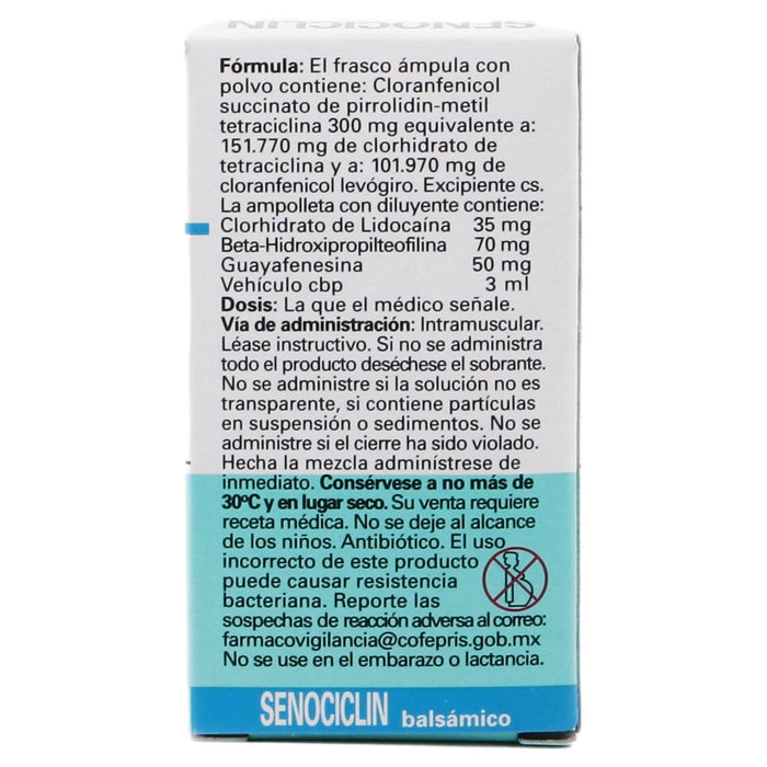 Senociclin Balsamico 3 Ml Con 1 Ampulas (Senociclina/Lidocaina/Hidroxipropilteofilina) - WeCare Pharma