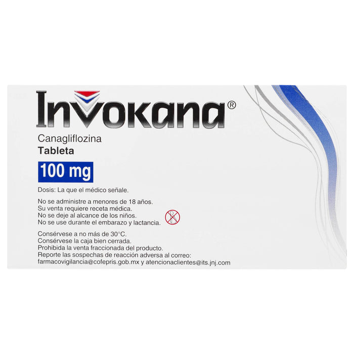 Invokana 100Mg Con 30 Tabletas (Canagliflozina) - WeCare Pharma