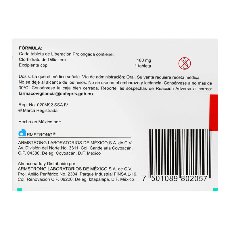 Angiotrofin Retard 180Mg Con 10 Tabletas (Diltiazem) - WeCare Pharma