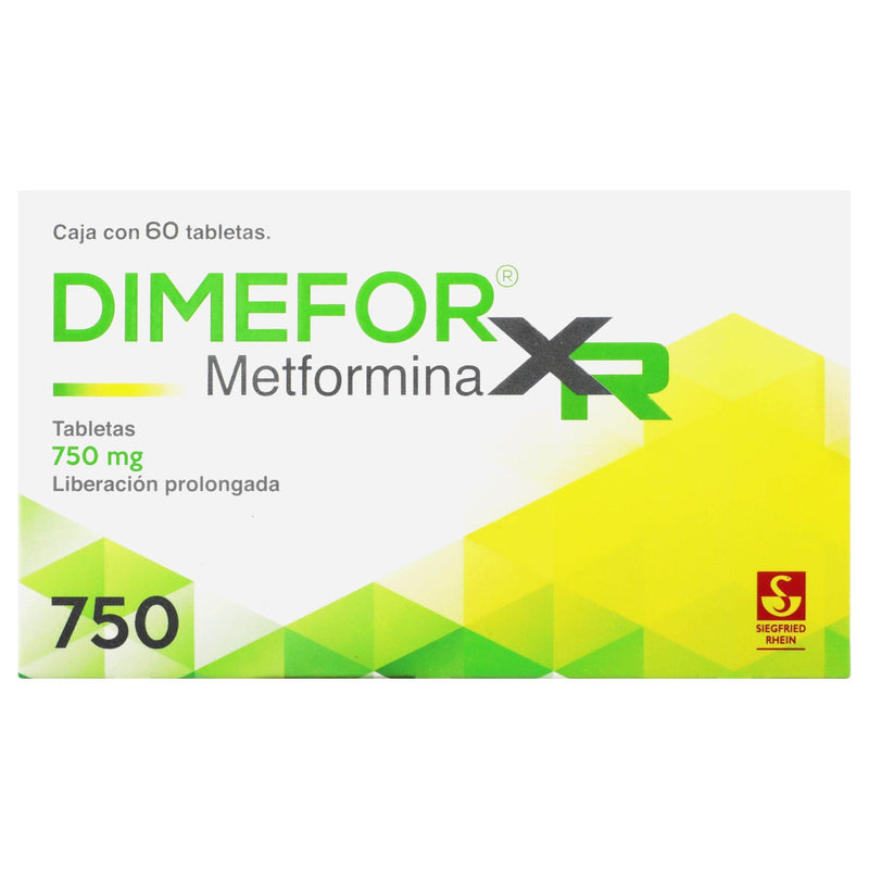 Dimefor Xr 750Mg Con 60 Tabletas (Metformina) - WeCare Pharma