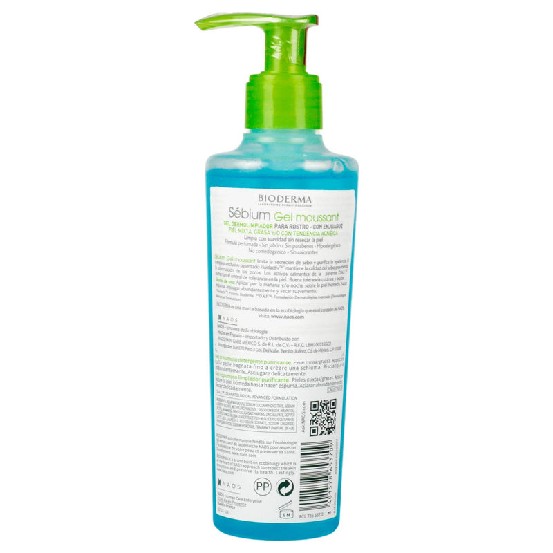 Bioderma Sebium Gel Moussant Pump 200Ml - WeCare Pharma