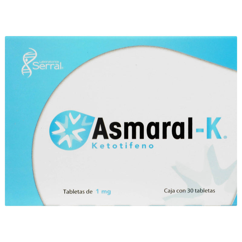 Asmaral-K 1Mg Con 30 Tabletas (Ketotifeno) - WeCare Pharma