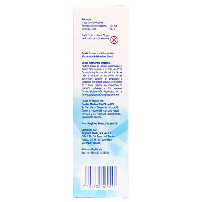 Dutina (Mometasona) Suspensión Ad O.05% Nasal 18G - WeCare Pharma