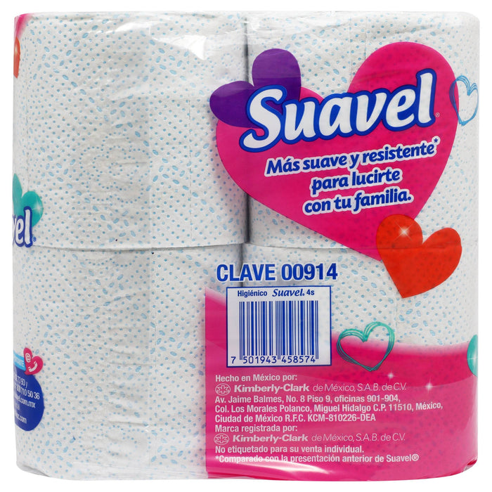 Papel Higiénico Suavel Con 4 - WeCare Pharma