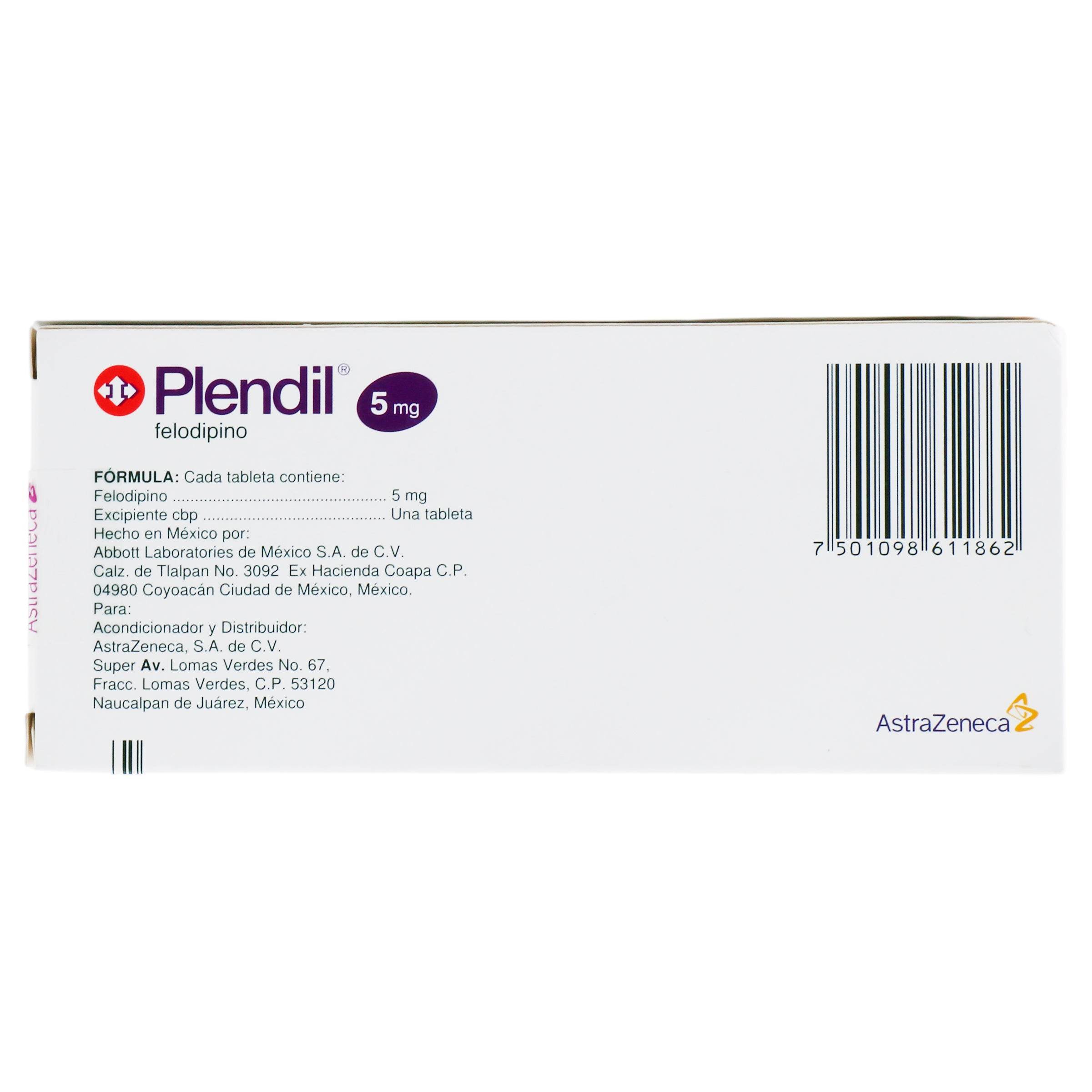 Splendil Plendil 5Mg Con 30 Tabletas (Felodipino) — WeCare Pharma