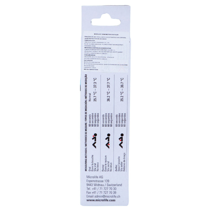Termómetro Digital Microlife Mt3001 - WeCare Pharma